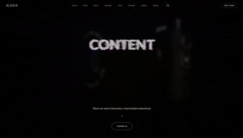 Alesia RSVP Showcase Website image 1